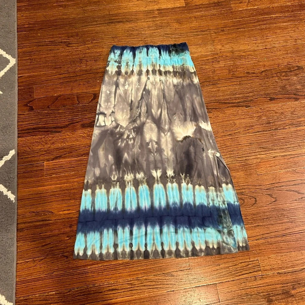 Brightly Twisted Tie Dye Maxi Skirt